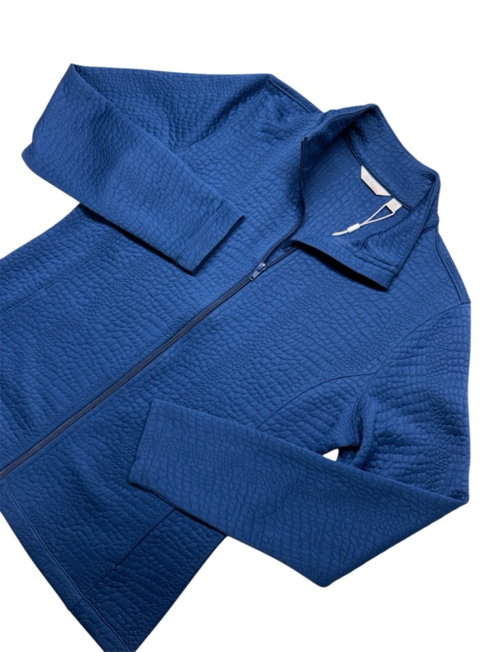 LADY HAGEN Golf Blue Full Zip Jacket M Pebble Textured